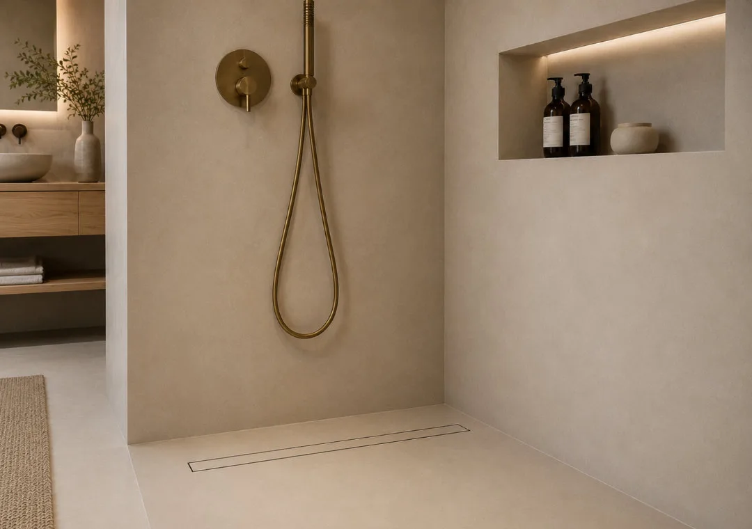 Mikrocement v kúpeľni – AQUA ATELIER