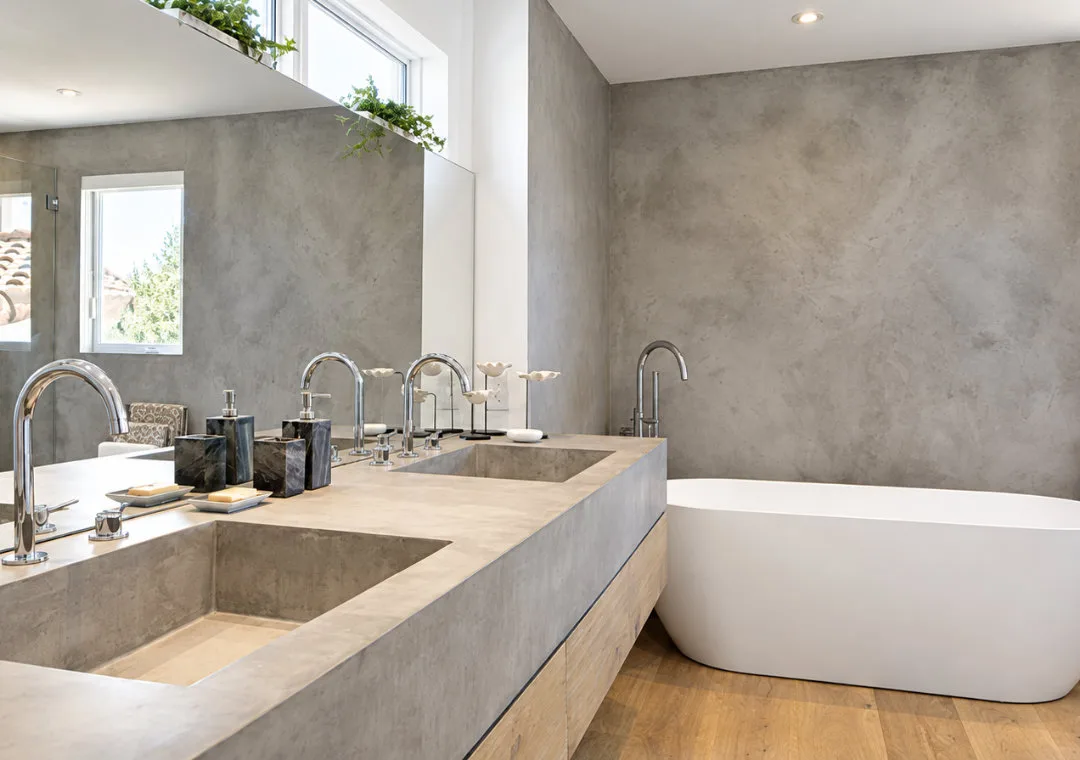 Mikrocement v kúpeľni – AQUA ATELIER
